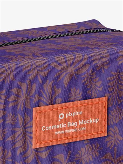 Download Free Cosmetic Bag - Half Side View PSD Generator