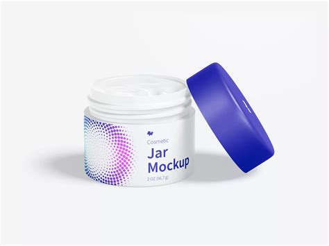 Download Free Cosmetic Jar Mockup - Front View PSD Generator