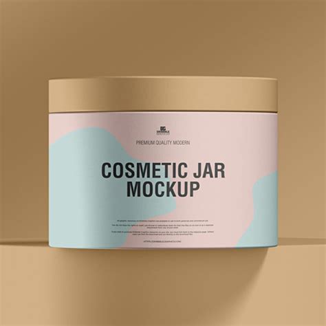 Download Free Cosmetic Jar Mockup PSD Generator PSD Files