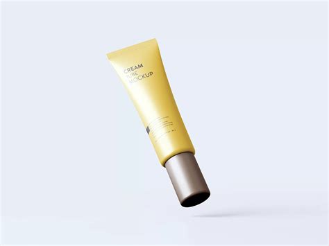 Download Free Cosmetic Tube with Box Mockup PSD Yellowimages.com Free Object Mockups PSD Files