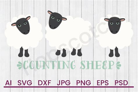 Download Free Counting Sheep - SVG File, DXF File Images