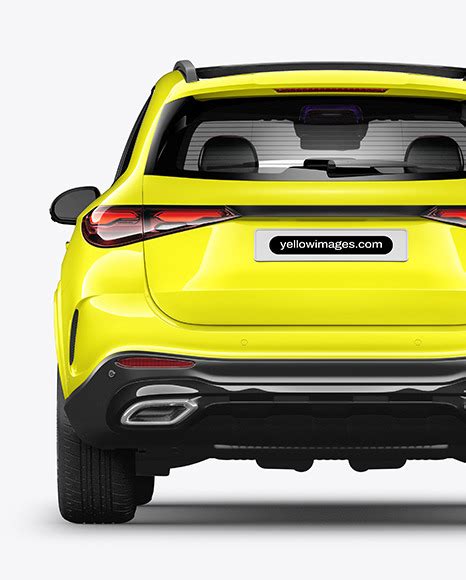 Download Free Coupe Crossover SUV Mockup - Back View PSD Generator