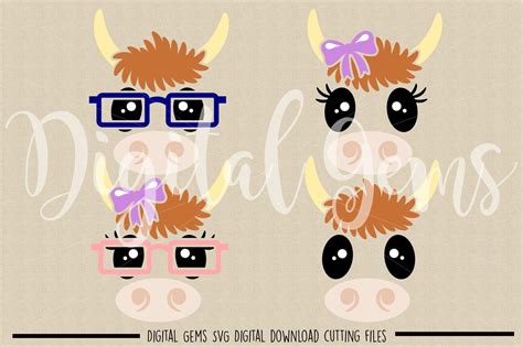 Download Free Cow faces SVG / DXF / EPS / PNG Files DXF Files