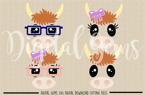 Download Free Cow faces SVG / DXF / EPS / PNG Files Printable