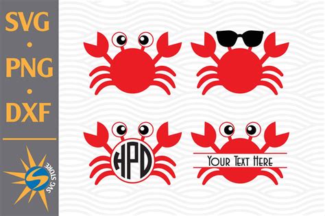 Download Free Crab Monogram SVG, PNG, DXF Digital Files Include Cut Files