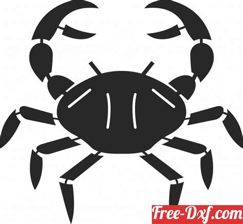 Download Free Crab design Files DXF Files