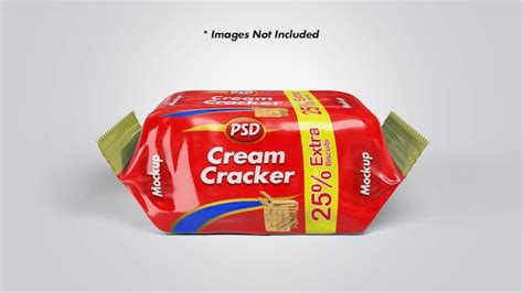 Download Free Crackers Packaging Mockup PSD Yellowimages