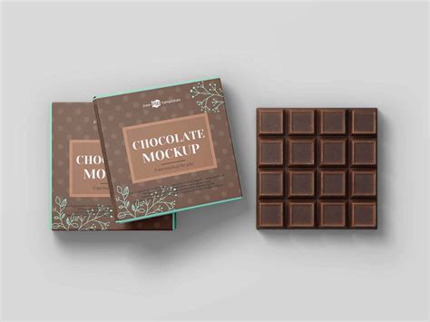 Download Free Craft Chocolate Bar Mockup PSD Object Mockups PSD Files