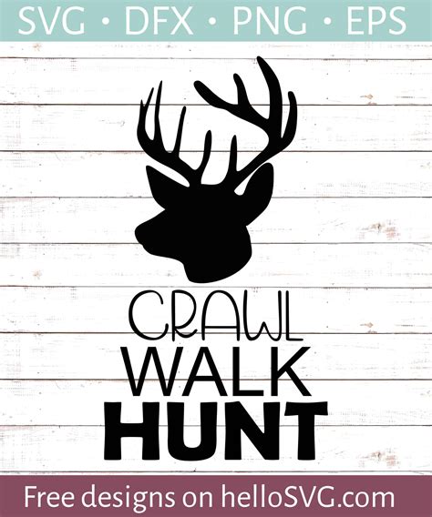 Download Free Craw Walk Hunt Svg Cut File Arrow Clipart Files Free PSD Mockups