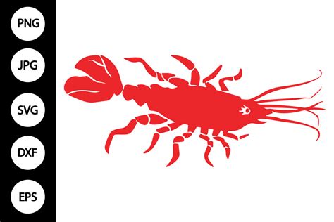 Download Free Crayfish SVG Cut File Commercial Use