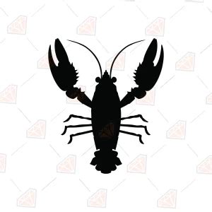 Download Free Crayfish SVG Cut File Silhouette