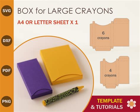 Download Free Crayon Box | SVG | PNG | DXF For Crafts