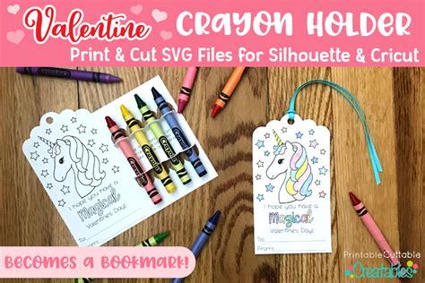 90+ Free Crayon Holder SVG, Crayon Valentines Holder Studio3 Silhouette Stuckathomemom. Print & Cut Valentine Crayon Holder SVG Files For Silhouette & Cricut