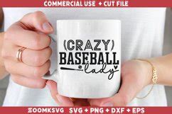 Download Free Crazy Baseball Lady For Crafts