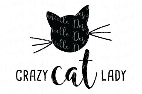 Download Free Crazy Cat Lady SVG Cutting File DXF Files