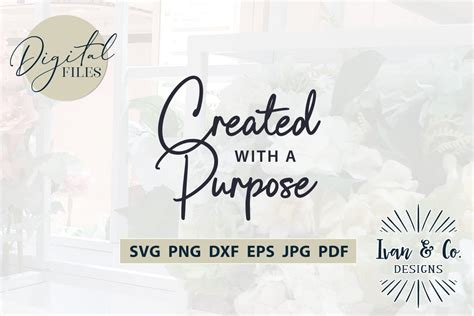 Download Free Created With A Purpose Silhouette DXF Files
