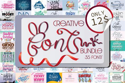 Download Free Creative Font bundle Commercial Use