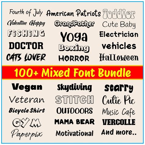 Download Free Creative Font bundle Cricut SVG DXF Files