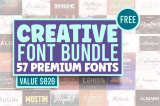 Download Free Creative Font bundle Easy Edite