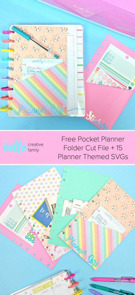 Download Free Creative Planner Dates Cut Files