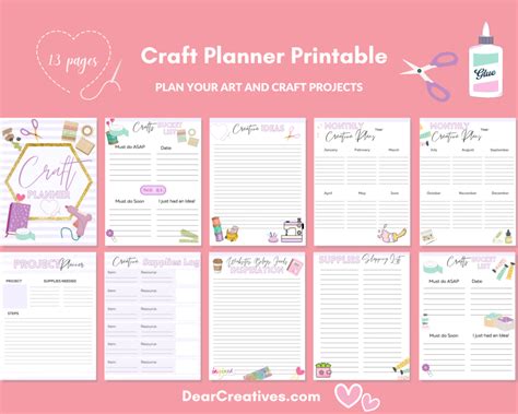 Download Free Creative Planner Dates Files For Crafts