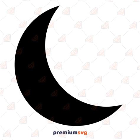 Download Free Crescent Moon - Moon SVG Cut File Commercial Use