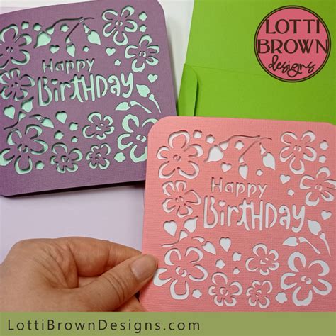 Free Cricut Birthday Card Template