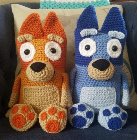 Free Crochet Bluey And Bingo Crochet Pattern