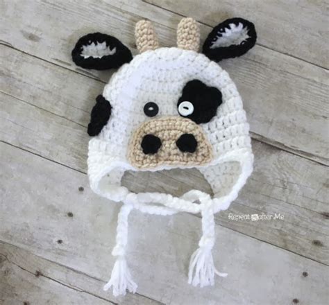 Free Crochet Cow Hat Pattern