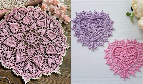 Free Crochet Heart Doily Patterns