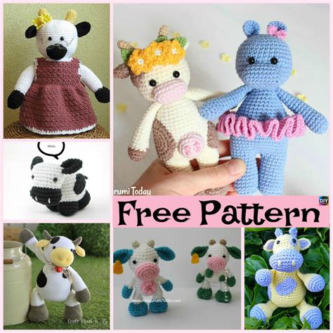 Free Crochet Pattern Cow
