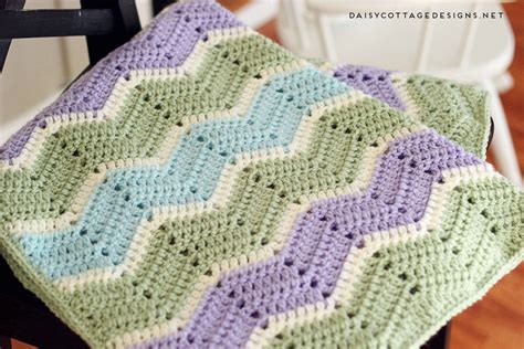 Free Crochet Pattern For Chevron Blanket