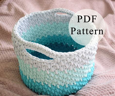 Free Crochet Pattern Large Basket