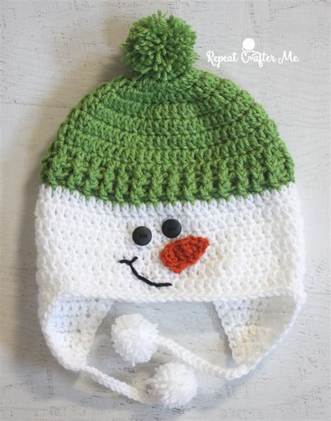 Free Crochet Pattern Snowman Hat