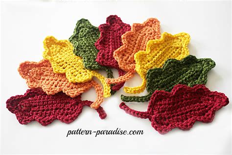 Free Crochet Patterns For Autumn Leaves