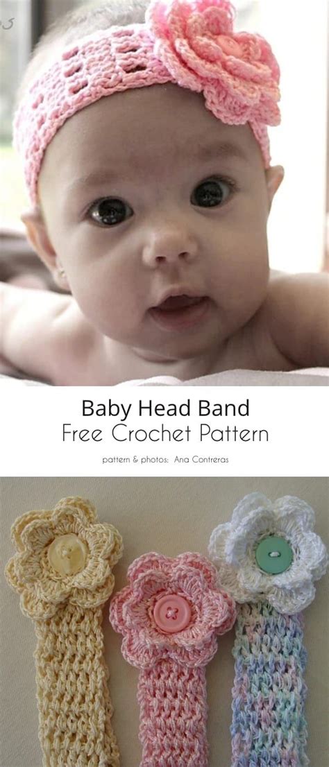 Free Crochet Patterns For Flowers For Headbands