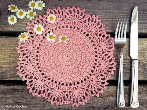 Free Crochet Patterns For Round Placemats