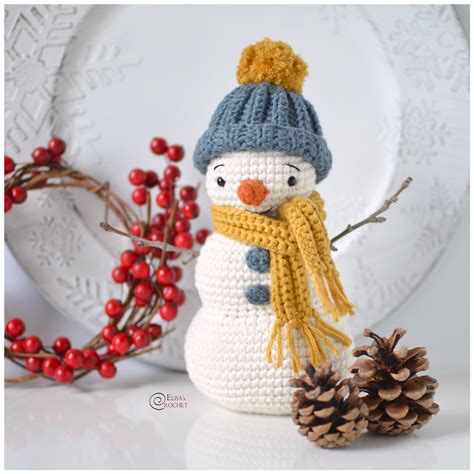 Free Crochet Patterns For Snowman