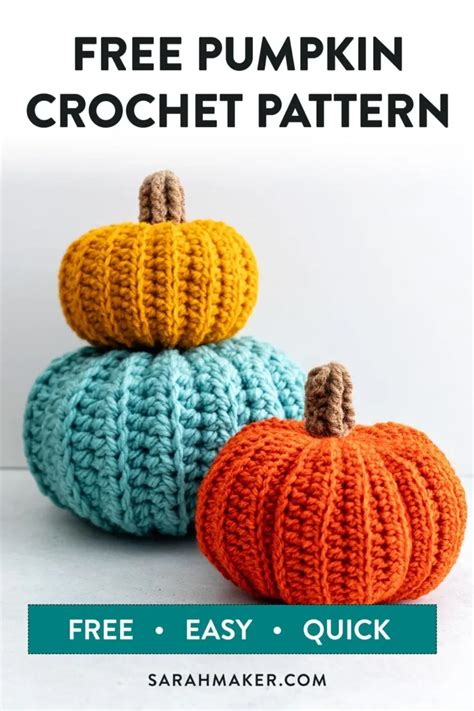Free Crochet Patterns Pumpkins