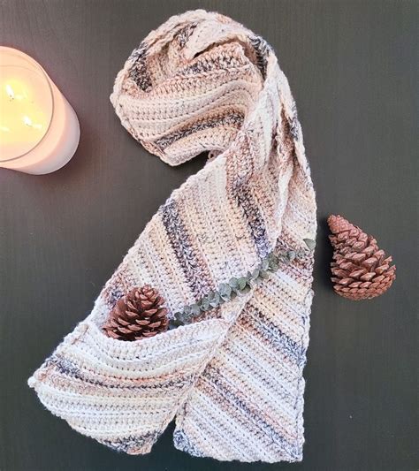 Free Crochet Scarf With Pockets Pattern