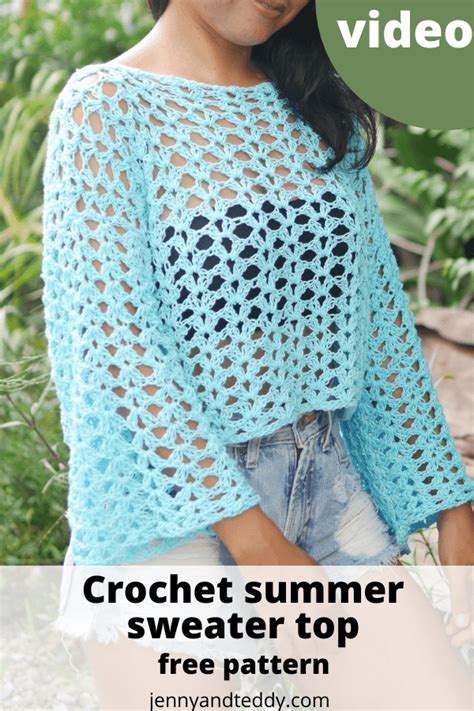 Free Crochet Summer Sweater Patterns