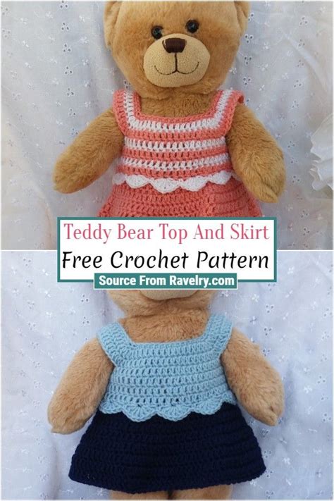 Free Crochet Teddy Bear Clothes Patterns