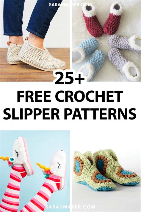 Free Crochet Womens Slipper Patterns