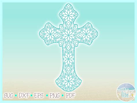 80+ Free Cross Mandala SVG, Layered Dxf. Cross Layered Cricut Dxf Cr09