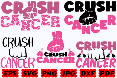 Download Free Crush Cancer SVG Cut File Crafts
