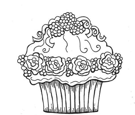 Free Cupcake Coloring Pages Printable