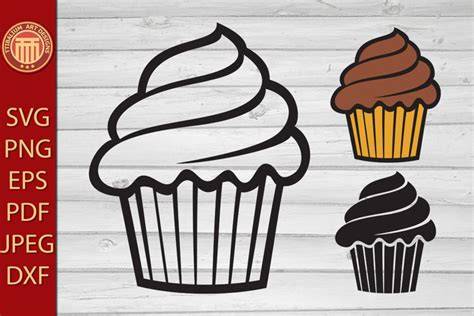 Download Free Cupcake SVG, Cupcake DXF, Cuttable File Files DXF Files