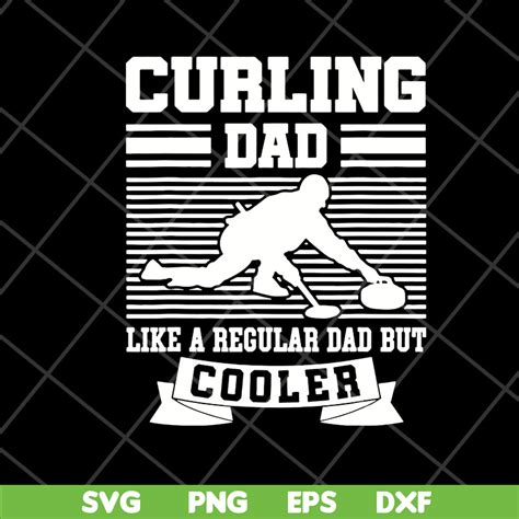 Download Free Curling Dad Life -SVG, PNG, DXF Files DXF Files