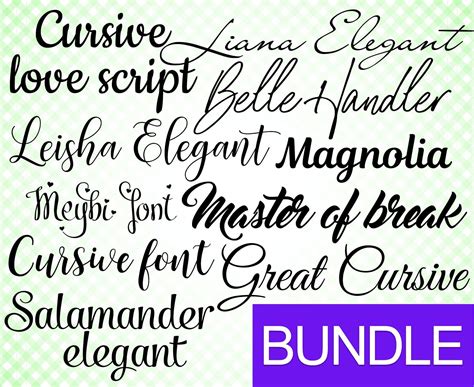 Free Cursive Font For Cricut