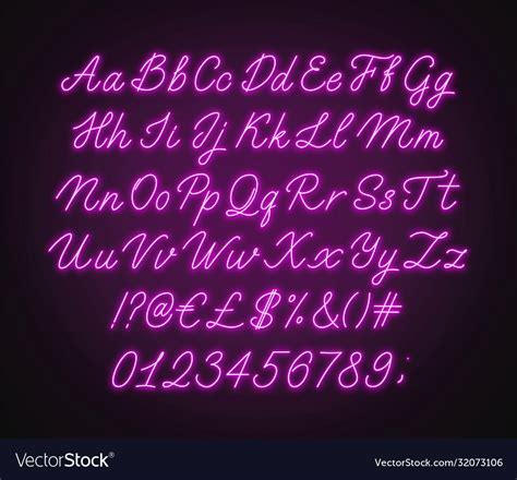 Cursive Brilliance: Get Your Hands on our Free Neon Sign Font for Captivating Designs!